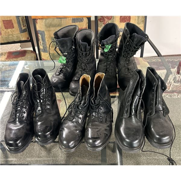 5 Pairs Of Military Boots