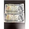 Image 1 : 2 Circulated 1973 Canadian Banknotes