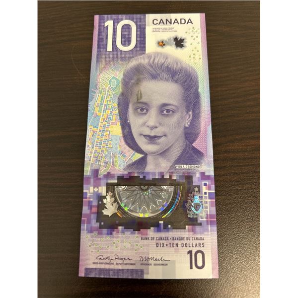 2018 Error Canadian 10 Dollar Banknote
