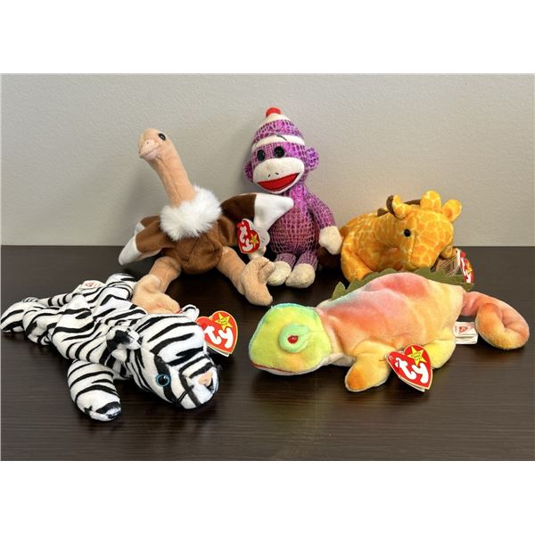 Ty Beanie Babies Exotic Animals