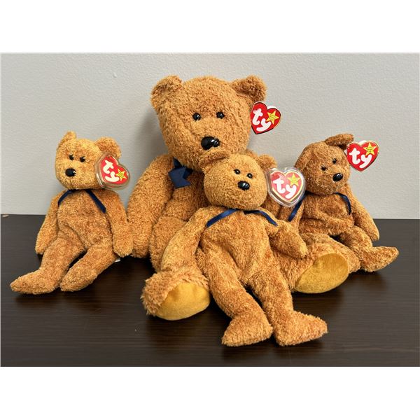 Ty Beanie Baby Fuzz Bear Collection
