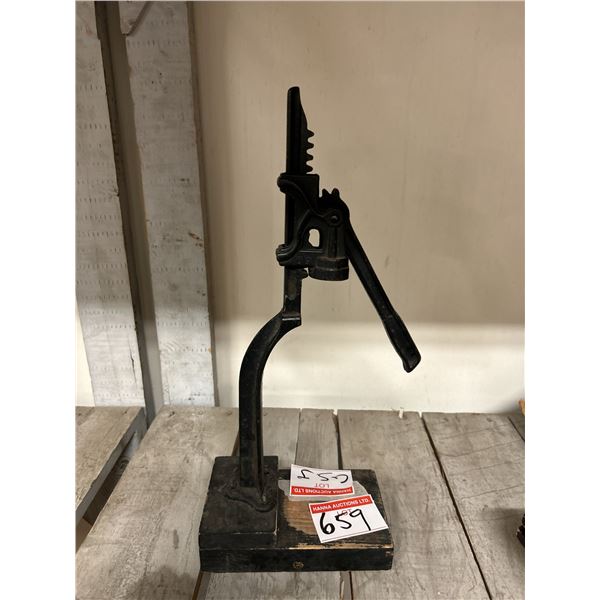 Wine Corker, Fireplace Bellows & Miscellaneous Items