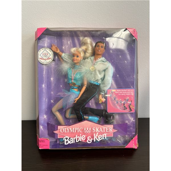Mattel 1998 Olympic USA Skater Barbie & Ken