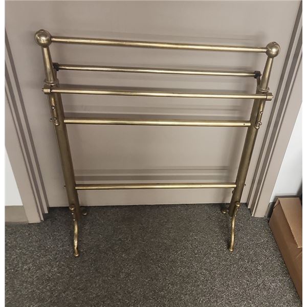 Mid-Century Brass Blanket Rack