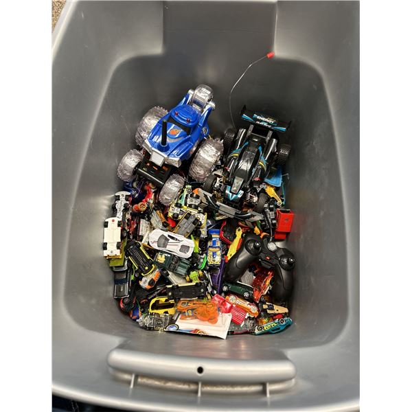 Bin of Toy Cars