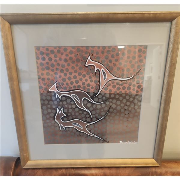 Kangaroos Painting on Canvas