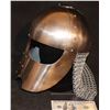 Image 2 : KNIGHT HELMET ARMOR WITH CHAIN MAIL ALL METAL