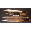 Image 1 : ZZ GREEK ROMAN SWORD HERO, RETRACTABLE, AND STUNT WITH LEATHER SHEATH LIVE ACTION