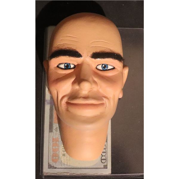 THUNDERBIRDS TEAM AMERICA WORLD POLICE PUPPET STAND IN HUMAN HEAD