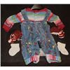 Image 2 : CURSE OF CHUCKY COMPLETE HERO PUPPET WORN WARDROBE SCREEN MATCHED WITH SEED SHOES & SOCKS