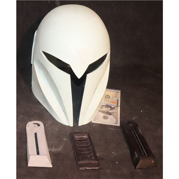 STAR WARS THE MANDALORIAN BO-KATAN FEMALE HELMET WITH PIECES TO FINISH UP PRODUCTION MADE