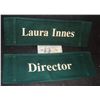 Image 1 : ER LAURA INNES & DIRECTOR ON SET CHAIR BACK LOT OF 2
