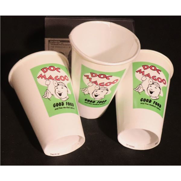 ER TV DOC MAGOO DINER COFFEE CUPS LOT OF 3