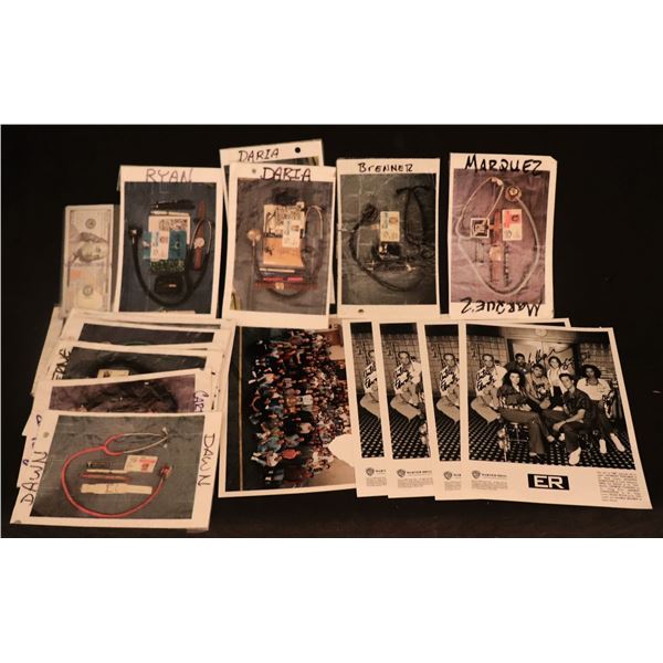 ER SIGNED PUBLICITY AND CONTINUITY PHOTOS LOT