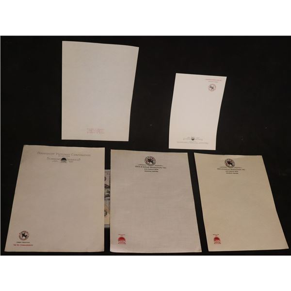 CECIL B DEMILLE SET OF OFFICE LETTERHEAD LOT OF 5