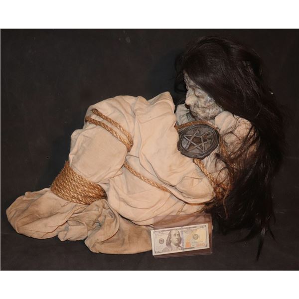 ELI DEAD FORMER CHILD OF SATAN PATIENT OF DR ISABELLA HORN BOUND AND BAGGED SILICONE C