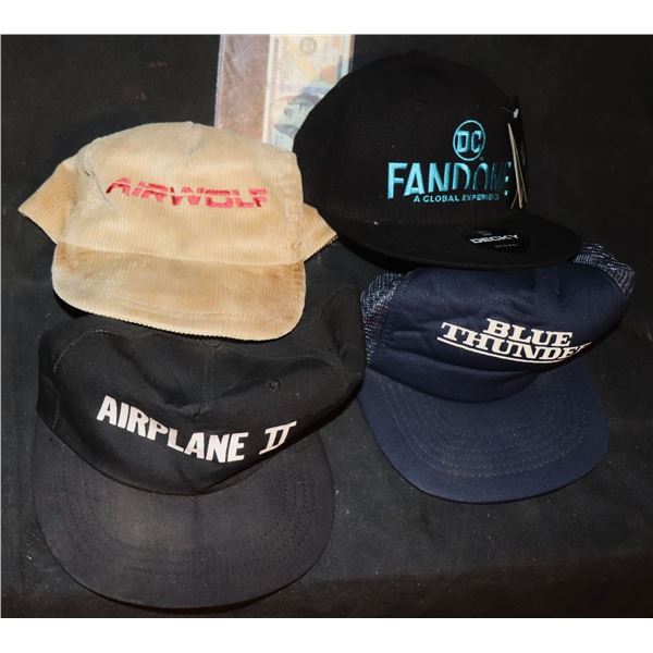 ZZ CAST AND CREW HATS LOT OF 4 A