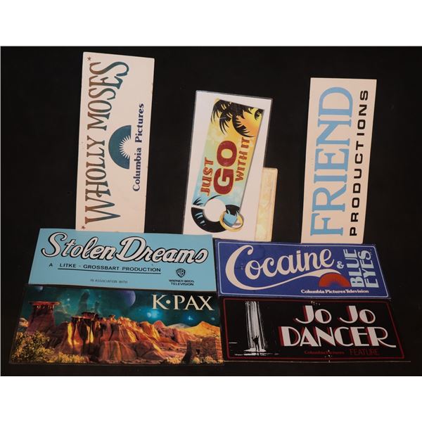 STUDIO FILMING LOCATION SIGNS LOT OF 7 A