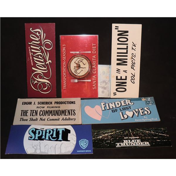 STUDIO FILMING LOCATION SIGNS LOT OF 7 B