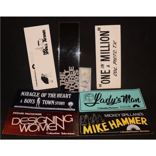 STUDIO FILMING LOCATION SIGNS LOT OF 7 C