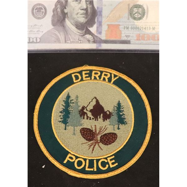 IT CHAPTER TWO DERRY MAINE EMBROIDERED POLICE BADGE