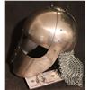 Image 2 : ZZ NICKELODEON MEDIEVAL KNIGHT METAL HELMET WITH CHAIN MAIL & PRODUCTION STICKERS