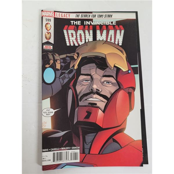 The Invincible Iron Man -The Search for Tony Stark - Marvel Legacy #599