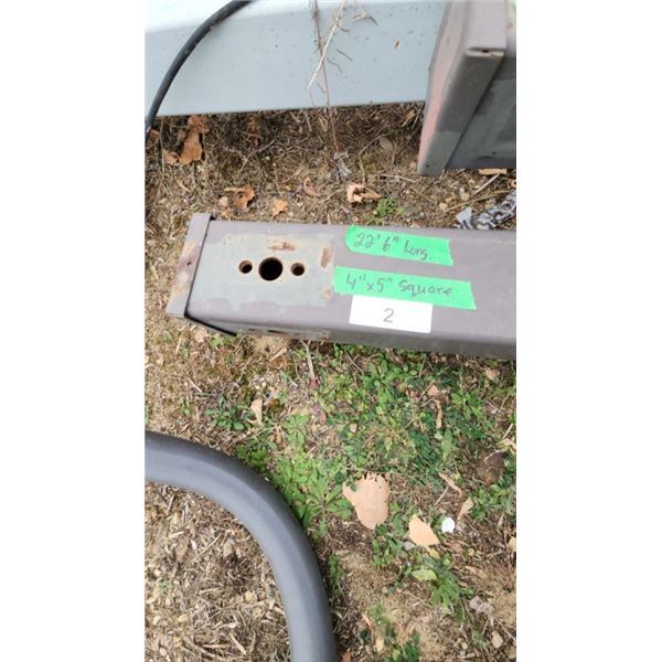 Metal Light Pole 22' 6" Long