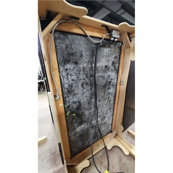 Chemical Resistant Table With Power Connection