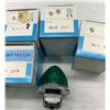 Image 2 : Lot of (5) Maruyasu #BLR-24G Pilot Lights Green