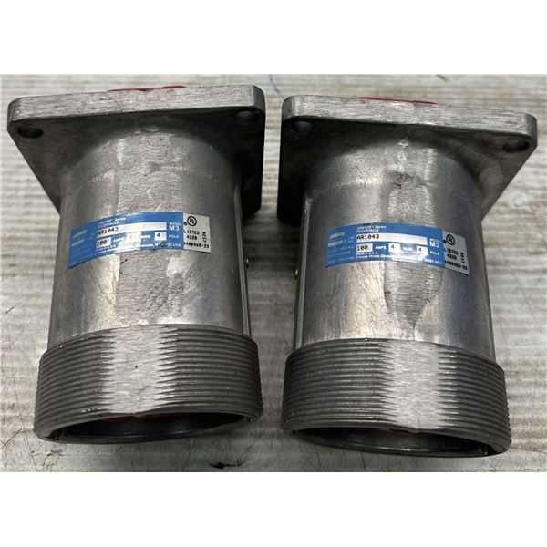 (2) Cooper Crouse Hinds #AR1043 Arktite Receptacles