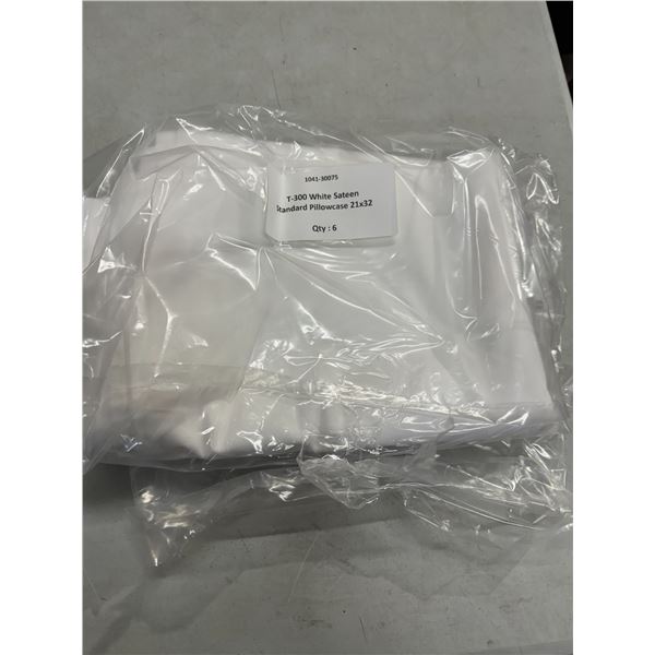Six standard pillowcases