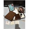 Image 1 : Antique photo album and other items