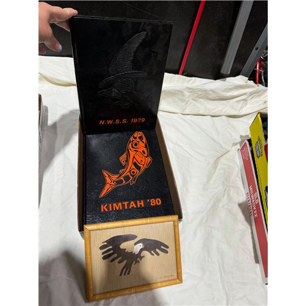 Yearbooks and eagle art