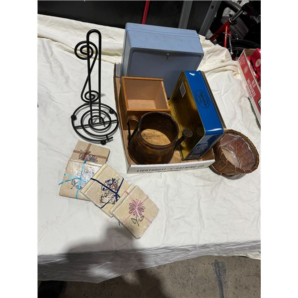 Coaster home decor, napkin holder, etc.