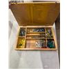 Image 1 : Assorted hardware in wood box