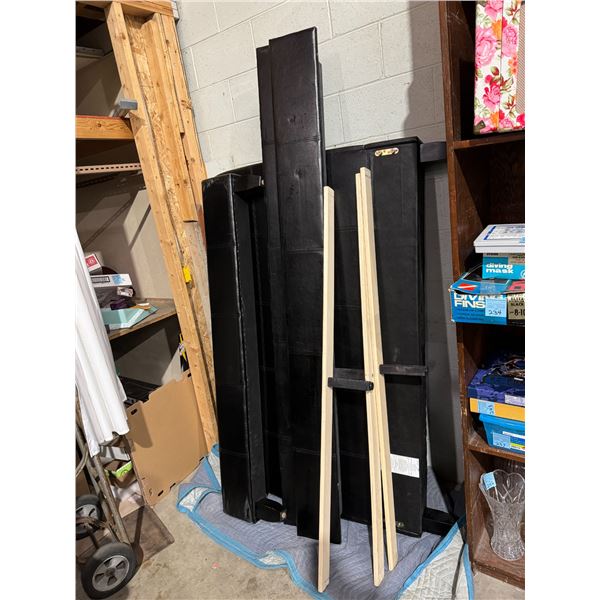 Queen Headboard footboard rails