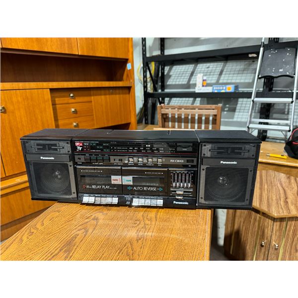 Panasonic cassette radio player battery operated