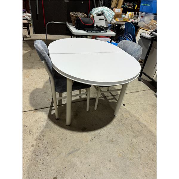 Table and two chairs