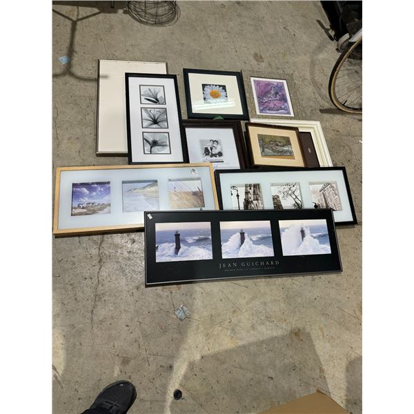 Assorted frames and pictures
