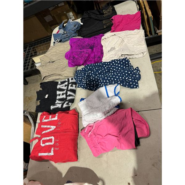 Assorted clothing xs