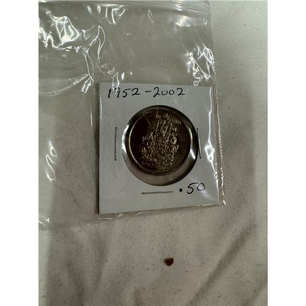 1952–2002 50 Cent piece