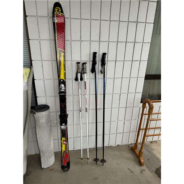 Skis and poles