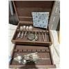Image 3 : Cutlery box and content Sterling and other