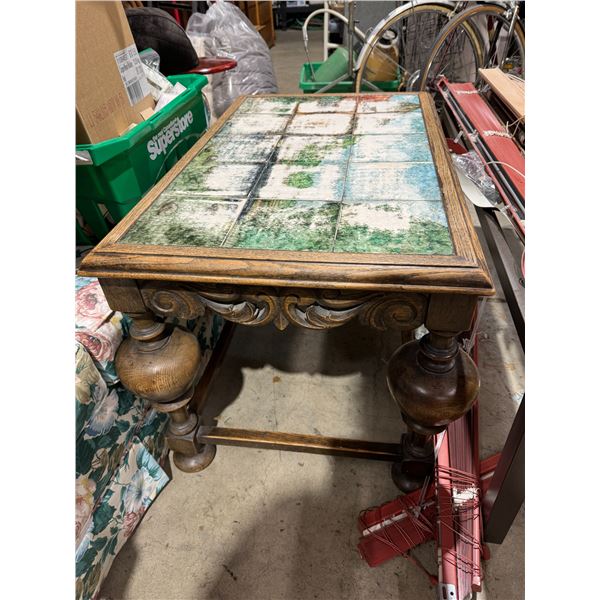 Tile top table