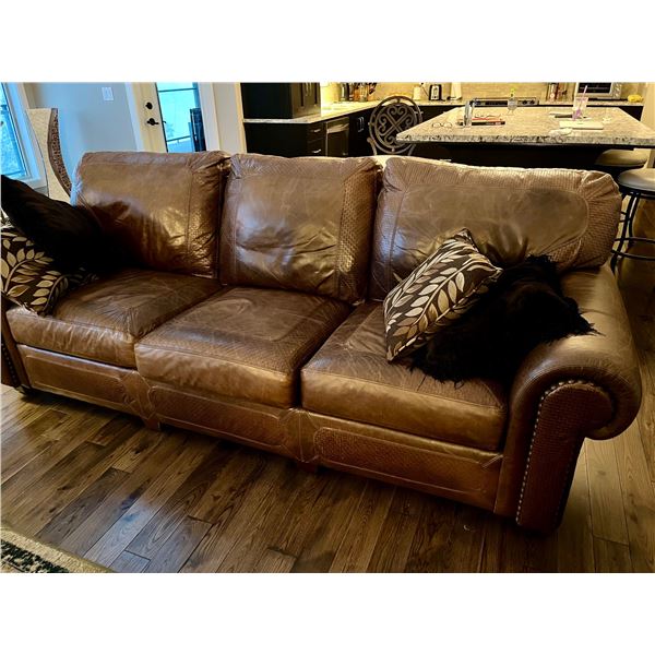 Stickley leather couch
