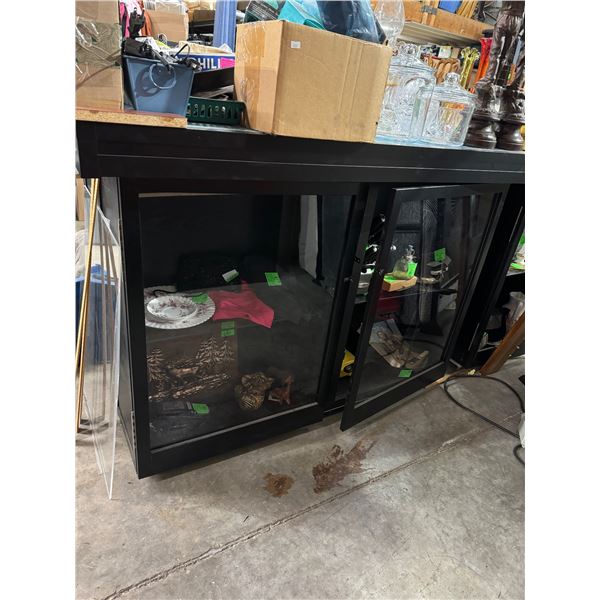 light up top show case double sided