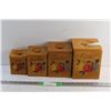 Image 1 : (4) Wooden Canister Set
