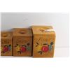 Image 2 : (4) Wooden Canister Set