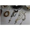 Image 5 : Cross Necklaces, Bracelet, Candy Dish, Salesman Sample, Ladies Hat and (3) Light Boxes